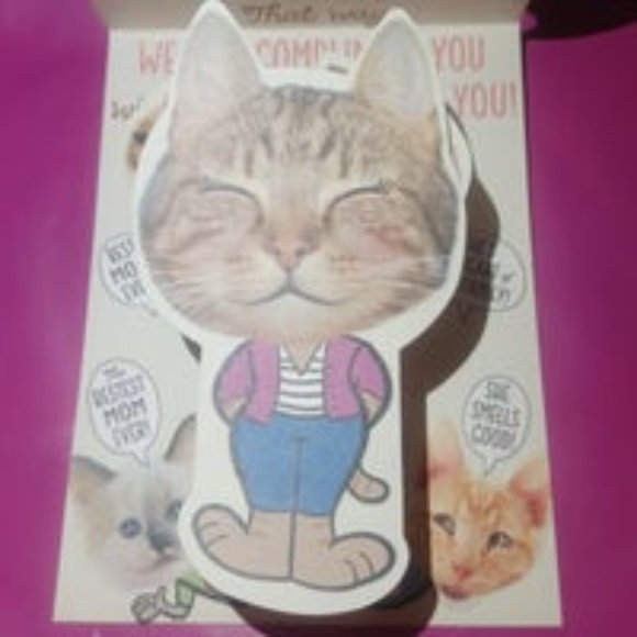 Happy Mother's Day card Cat theme - Picture 2 of 3